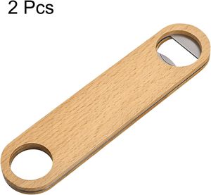 Ouvre-bouteille de bière en bois à long manche plat pour barman, accessoires de bar, cadeaux promotionnels, cadeaux de Noël, vente en gros - Product Image 5