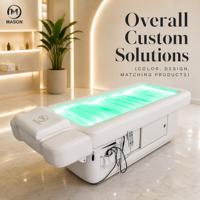 Table de massage électrique réglable à 4 moteurs, pliable, avec hydrothérapie spa, portable, pour salon de beauté et soins du visage