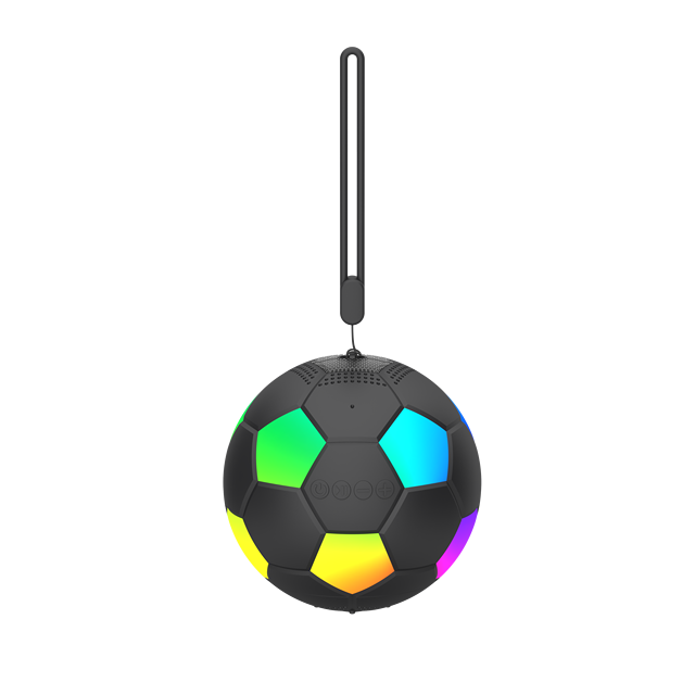 Soccer Ball Shape Bluetooth Speaker 5.4 With RGB Light 5W Portable Wireless Speaker Support TWS FM TF Card Mic