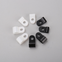 Clip de câble en plastique PA66 de type R UC-7 1-1/4 pouce 31,8 mm ROHS 94-V2 Noir Blanc Organisateur de câbles extra épais Couleurs personnalisables