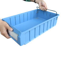 Bacs de rangement d'entrepôt en plastique pour usine, boîtes de rangement pour pièces, boîtes à outils pour l'organisation d'atelier en magasin, boîtes en plastique