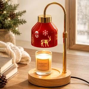 Nouvelle Lampe <span class=keywords><strong>Chauffe</strong></span>-Cire <span class=keywords><strong>de</strong></span> Noël, Lampe d'Aromathérapie, Motifs Élan, Flocon <span class=keywords><strong>de</strong></span> Neige, Père Noël, <span class=keywords><strong>Chauffe</strong></span>-Cire Fondue, Minuteur et Variateur <span class=keywords><strong>de</strong></span> Lumière <span class=keywords><strong>de</strong></span> Noël - Product Image 2
