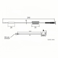 Antenne magnétique à ventouse 4G SIGNALWELL SW-BL-260724-1 LTE 12dBi 3 mètres, polarisation verticale 4.3/10, IP67 50