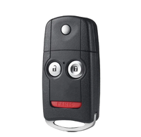 Casing Kunci Remote Pintar untuk Accord Civic CRV Pilot 2003-2007 dengan Bahan ABS, 4 Tombol & Fungsi Start Jarak Jauh