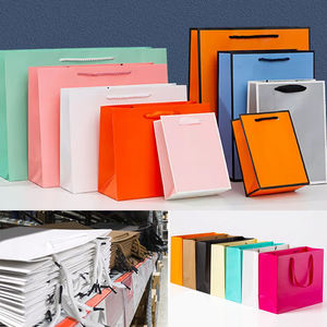 Logo personnalisé marron sac de livraison poignée plate pour pique-nique <span class=keywords><strong>camping</strong></span> à emporter restaurant sac en papier kraft à emporter avec poignée découpée - Product Image 2