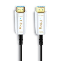 Câble HDMI 2.0 AOC à longueur personnalisée 4K 60Hz 18 Gbps, câble optique actif plaqué or, câble HDMI en fibre optique EARC pour projecteur OEM/ODM