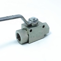 Válvula de Bola de Control Manual Hidráulica de Alta Presión de Acero al Carbono con Brida, Tamaño de Puerto DN25, Marca YANYE, Modelo KHB-G, Alta Temperatura