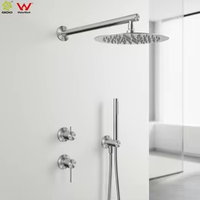 Ensemble de douche extérieur à deux fonctions SS316L, mitigeur de douche universel 35 mm avec inverseur