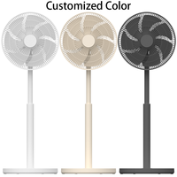 Ventilateur sur pied électrique intelligent RUNAL 220V avec télécommande, hauteur réglable, refroidissement par air, lumière LED nocturne, faible bruit