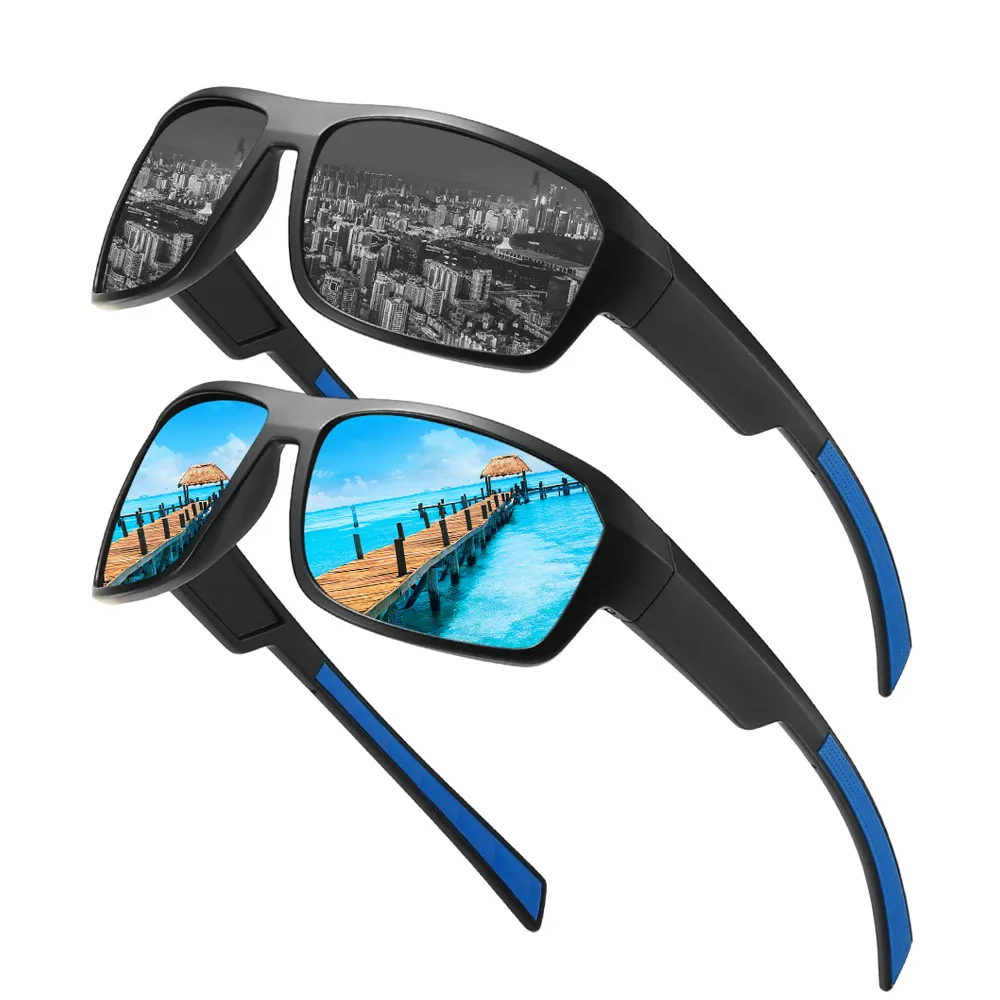 LBAshades Outdoor Cycling Glasses Sports Sunglasses Men's Polarized Sunglasses Driving Glasses Fishing Mirror Around Eyewear
