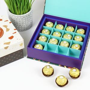 กล่องกระดาษใส่ขนมงานแต่งงาน อีด มูบาร็อค ของขวัญ ของชำร่วย ขนมโดนัท ช็อกโกแลต บองบอง กล่องของขวัญพร้อมแผ่นรอง EVA - Product Image 6