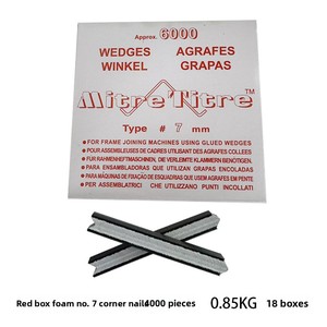 Cornice <span class=keywords><strong>a</strong></span> <span class=keywords><strong>punto</strong></span> <span class=keywords><strong>croce</strong></span> <span class=keywords><strong>a</strong></span> forma di V chiodi angolari in schiuma di acciaio colla foto cornice comune macchina per unghie - Product Image 5