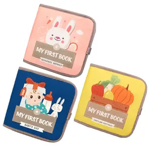 Jouets sensoriels pour nourrissons, jouets <span class=keywords><strong>de</strong></span> voyage pour tout-petits, activités, livre d'activités 3D, jouets Montessori cognitifs texturés, jouets doux <span class=keywords><strong>et</strong></span> silencieux pour bébés, livres en tissu - Product Image 1