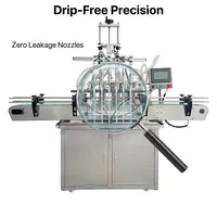 Remplisseuse de pâte liquide à 4 têtes BRENU | Système d'embouteillage d'eau et de jus avec capsulage automatique et contrôle intelligent