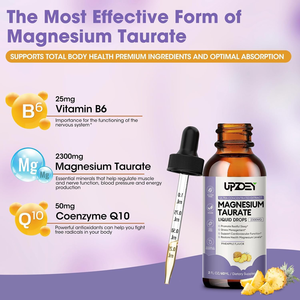 Private Label Magnesium Taurate <strong>Liquid</strong> Drop for Muscle Function, Nerve and Heart Health Support, High Absorption Supplement - Product Image 3