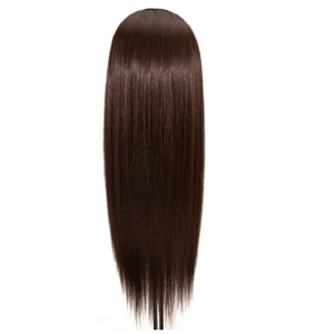 Cabeza de Maniquí Femenina para Peinado, Cabeza de <span class=keywords><strong>Muñeca</strong></span> de Cosmetología con Cabello de Fibra Sintética, Cabello Natural para Corte y Trenzado - Product Image 5