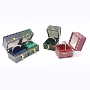 Boîte à bagues carrée miniature vintage haut de gamme, boîte de rangement pour <span class=keywords><strong>bijoux</strong></span> en papier de luxe, boîte à <span class=keywords><strong>bijoux</strong></span> pour fiançailles, mariage, cadeau, vente en gros - Product Image 4