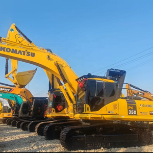 Excavatrice Komatsu PC350 d'origine, 35 tonnes, grande taille, engin de construction avec moteur PLC, godet de 1,4 m³, bon état, à vendre - Product Image 1