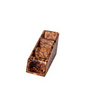Natural Wood 5-Layer Modern Handmade <b>Remote</b> Control Storage <b>Holder</b> for Living Room Sofa Side Table - Product Image 6
