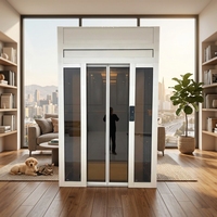 Ascenseur de villa à cabine entièrement vitrée, design moderne, pour résidence haut de gamme