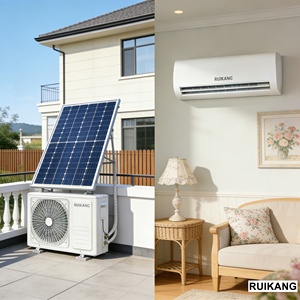 Aire Acondicionado Solar Híbrido de 12000 BTU, Tipo Split, Ahorro de Energía, Refrigeración/Calefacción Solar Fuera de la Red para el Hogar, 12000 BTU AC Solar-Po - Product Image 2