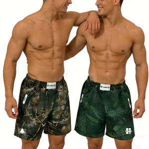 Pantalones Cortos Deportivos Personalizados de Alta Calidad, Sublimados, 100% Poliéster, de Secado Rápido, Holgados, con Cintura Elástica, de Doble Capa, con Estampado de Camuflaje para Hombre - Product Image 2