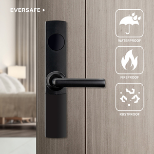 Chất lượng bán buôn cửa xử lý màu đen mờ thẻ RFID khóa khách sạn thông minh với Miễn phí kiểm soát hệ thống - Product Image 4