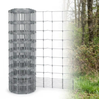 Rouleau de clôture à charnières pour bétail, galvanisé à chaud, maille graduée, robuste, pour fermes, ranchs, bovins, chèvres, chevaux, animaux d'élevage, pâturages