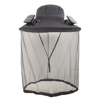 Chapeau anti-moustiques et anti-insectes solaire à double ventilateur, haute qualité, best-seller, nouveau modèle d'été, unisexe