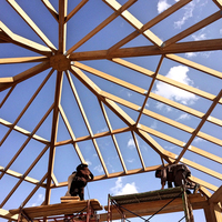 Viga de techo de bambú, material de la estructura de la casa