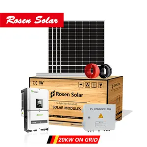 グリッド上10Kw太陽エネルギーシステム完全なホームキット簡単なインストール10k