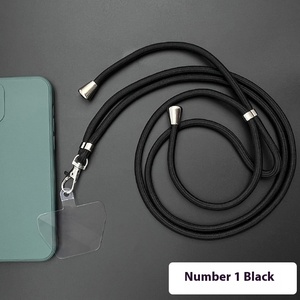 Transparente TPU Phone <span class=keywords><strong>Lanyard</strong></span> Hülle mit Karten halter Universal Cross body Strap Connection Zurück Aufkleber Schlüssel anhänger Festes Stück - Product Image 5
