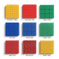 Dalles de sol suspendues modulaires en PP haute résistance pour terrains de basketball extérieurs et usines