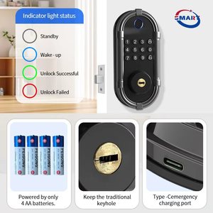 Tuya Ứng Dụng Điện Keyless Nhập Thông Minh Cửa Khóa BLE Vân Tay Kỹ Thuật Số Chốt Cửa Thông Minh Khóa Cho Cửa Gỗ - Product Image 3
