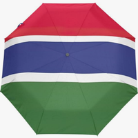 Parapluie pliant entièrement automatique résistant à la pression, motif drapeau culturel du Ghana, style thématique national