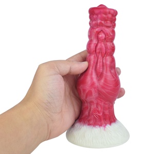 YOCY Dildo de Fantasía con Forma de Pene de Perro y Nudo Grande, con Fuerte Ventosa, de Silicona Suave, Plug Anal para Mujeres, Masturbador, Juguete Sexual para Adultos con Forma de Pene Animal - Product Image 4