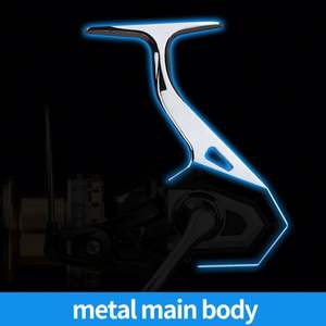 Topline-carrete de Pesca GL2800-12000 Metal, accesorio de Pesca giratorio de <span class=keywords><strong>tiro</strong></span> largo 6BB sin huecos 4,6: 1 12KG - Product Image 3