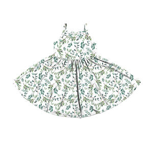 BQ-526-XXM Vestido de Verano para Niñas, Estilo Nuevo, Estampado Personalizado, Sin Mangas, Casual, con Gran Falda Rodada - Product Image 4