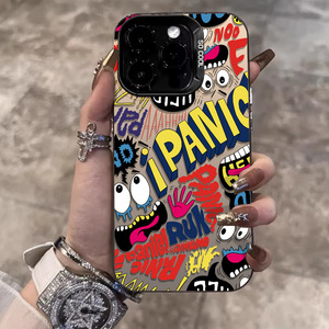 Funda de teléfono Ins Design Street Doodle Graffiti Chicken Tracks IMD a prueba de golpes para <span class=keywords><strong>iPhone</strong></span> 16 15 Pro Max 14 13 12 <span class=keywords><strong>11mini</strong></span> - Product Image 3