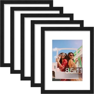 Marcos de Fotos de PVC Negros para Pared, Diseños Personalizados, Precio de Fábrica al por Mayor, Tamaños 4x6, 5x7, 6x8, 8x10 Pulgadas, Marcos de Fotos DIY para Conmemoración - Product Image 1