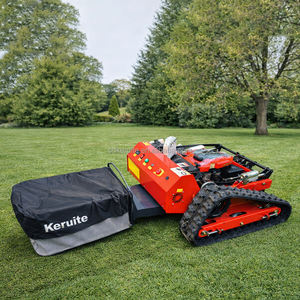 Газонокосилка с резиновыми гусеницами Keruite и дистанционным управлением, с большим травосборником для работы на крутых склонах и ухода за садом - Product Image 2