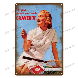Publicité AD rétro métal signe décoration murale Bar Pub <span class=keywords><strong>Club</strong></span> Man <span class=keywords><strong>Cave</strong></span> Cafe vintage métal mur art affiche personnalisé étain signe - Product Image 2