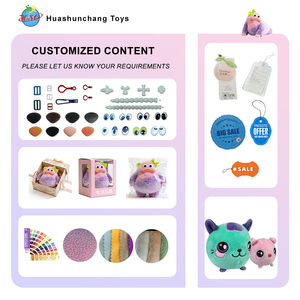 Mainan pemeras hewan boneka lucu kustom mainan boneka hewan lembut pereda stres - Product Image 3