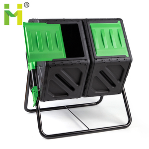 Outdoor plastic collapsible compost bin for garden outdoor