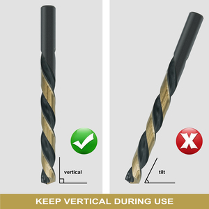 <span class=keywords><strong>13</strong></span> miếng Xoắn khoan <span class=keywords><strong>bit</strong></span> đặt HSS khoan <span class=keywords><strong>bit</strong></span> đầy đủ mặt đất 1/16 để 1/4 vòng Shank Glod và kết thúc màu đen - Product Image 6