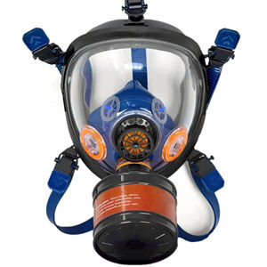 Respirateur de survie intégral Masque à gaz chimique à haute efficacité Double filtre réutilisable Anti-smog Respirateur chimique industriel - Product Image 1