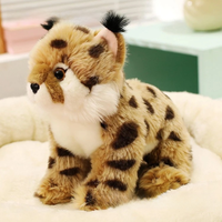 Jouets en peluche Lynx ultra-réalistes, poupées en peluche d'animaux sauvages réalistes, mignonnes et douces pour enfants et décoration intérieure