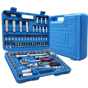 Jeu de clés à douilles mixtes de 94 pièces, boîte à outils avec clé à cliquet - Product Image 1