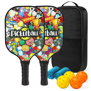 Ensemble de raquettes de pickleball avec balles et sac de transport, poignée antidérapante, équipement de divertissement en plein air, 43x21x8cm - Product Image 4