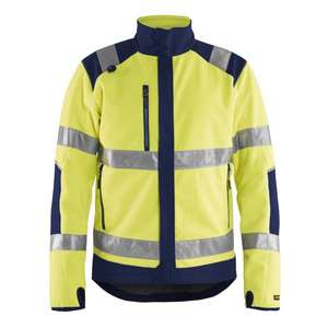 Blaklader แจ็คเก็ตผ้าฟลีซ488825243389XS Hi-Vis กันลมสีเหลือง/สีกรมท่า-แจ็คเก็ตทำงาน7330509509982 - Product Image 1